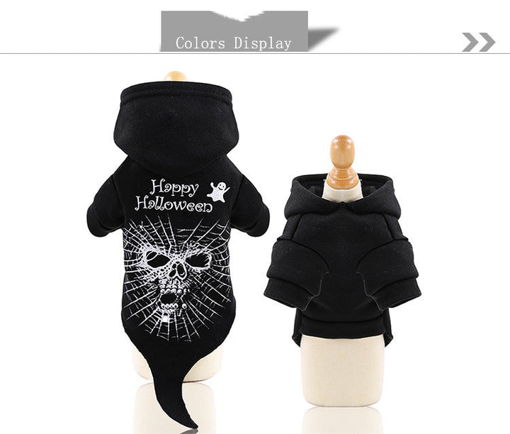 Halloween Pet Funny Black Skull Horror Make-up Cat Accessories Pet Dress Up Costume