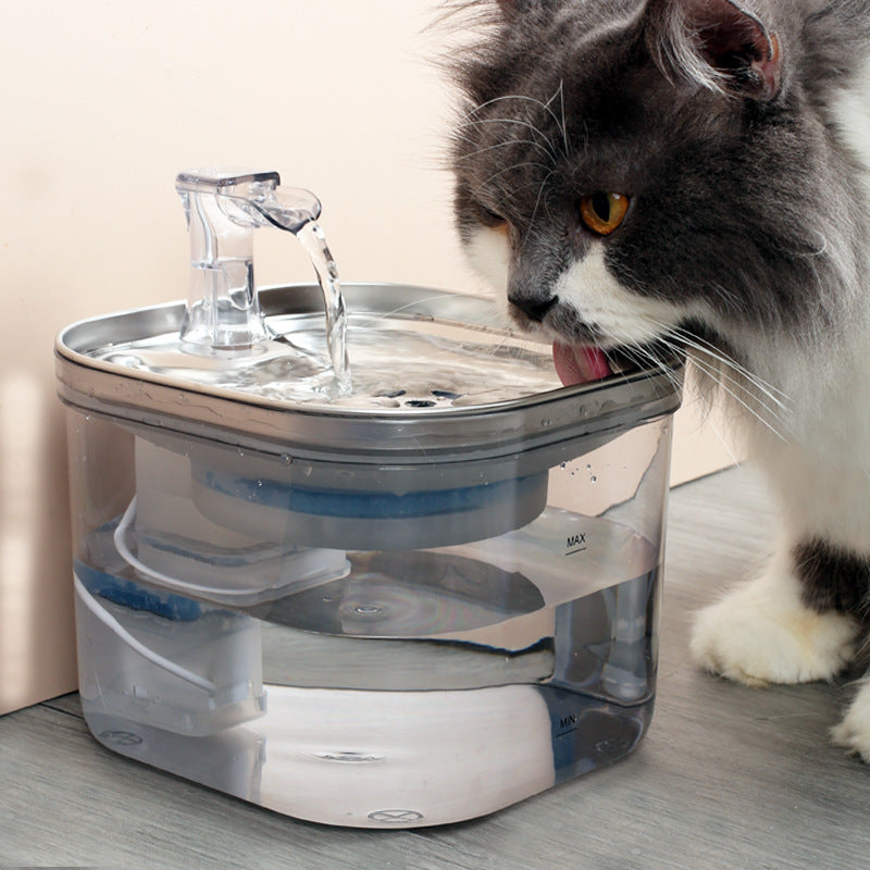 Stainless Steel Automatic Pet Water Dispenser with Intelligent Circulation