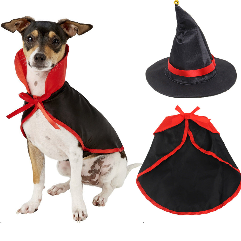 Halloween cloak suit pet dog