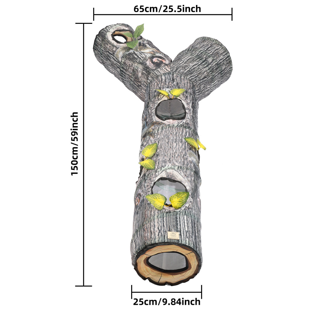 Zhiyi Tree Pattern Tunnel Cat Toy - Fun for Pets