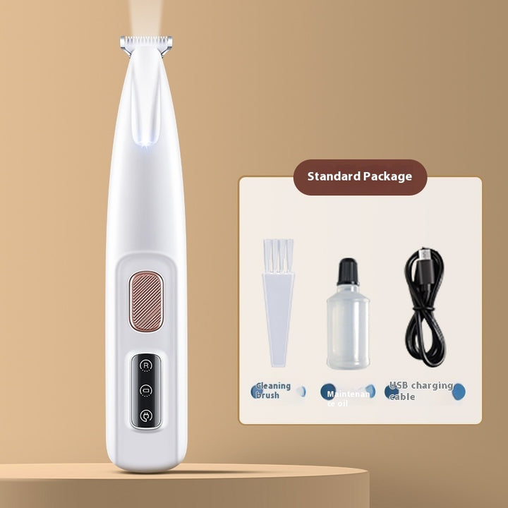 Waterproof Pet Hair Trimmer with LED Display and Wide Blade for Grooming