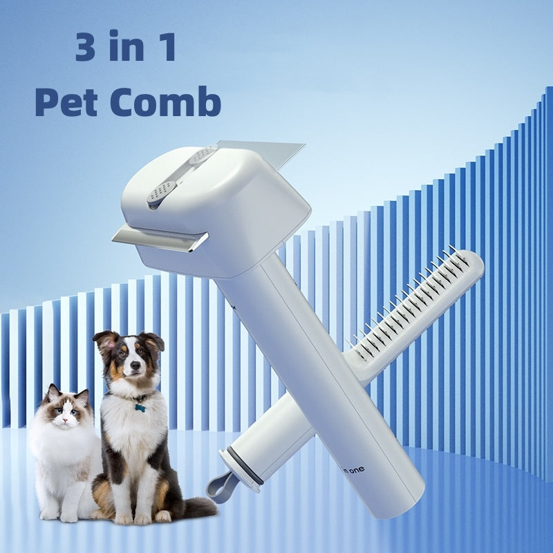 3-in-1 Pet Hair Unknotting Comb for Cats and Dogs