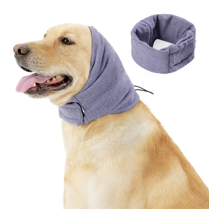 Noise Reduction Dog Hoodie Dog Head Warp Dog Calming Hoodie Hematoma Ear Wraps Head Cover Muffs For Anxiety Relief Pet Supplies